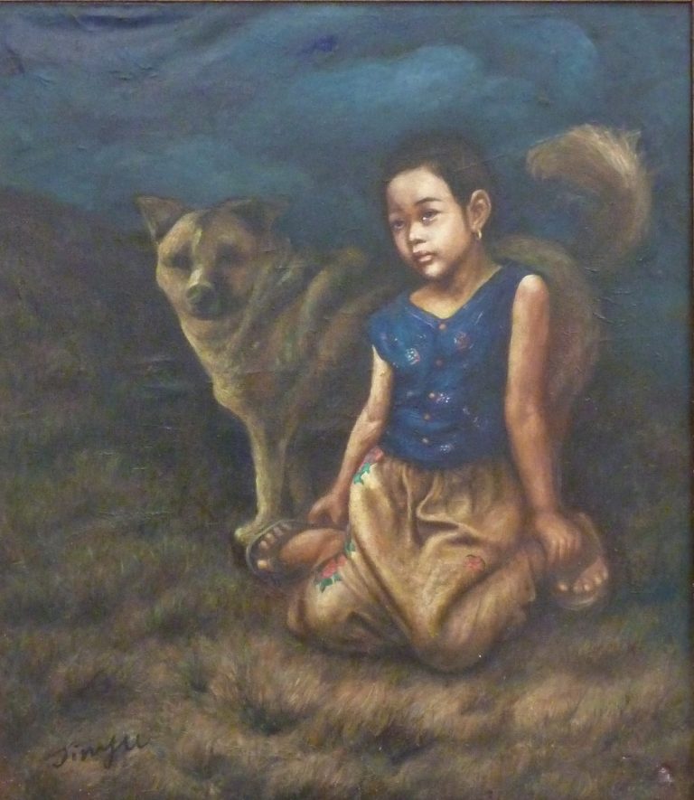 look forward oil on canvas